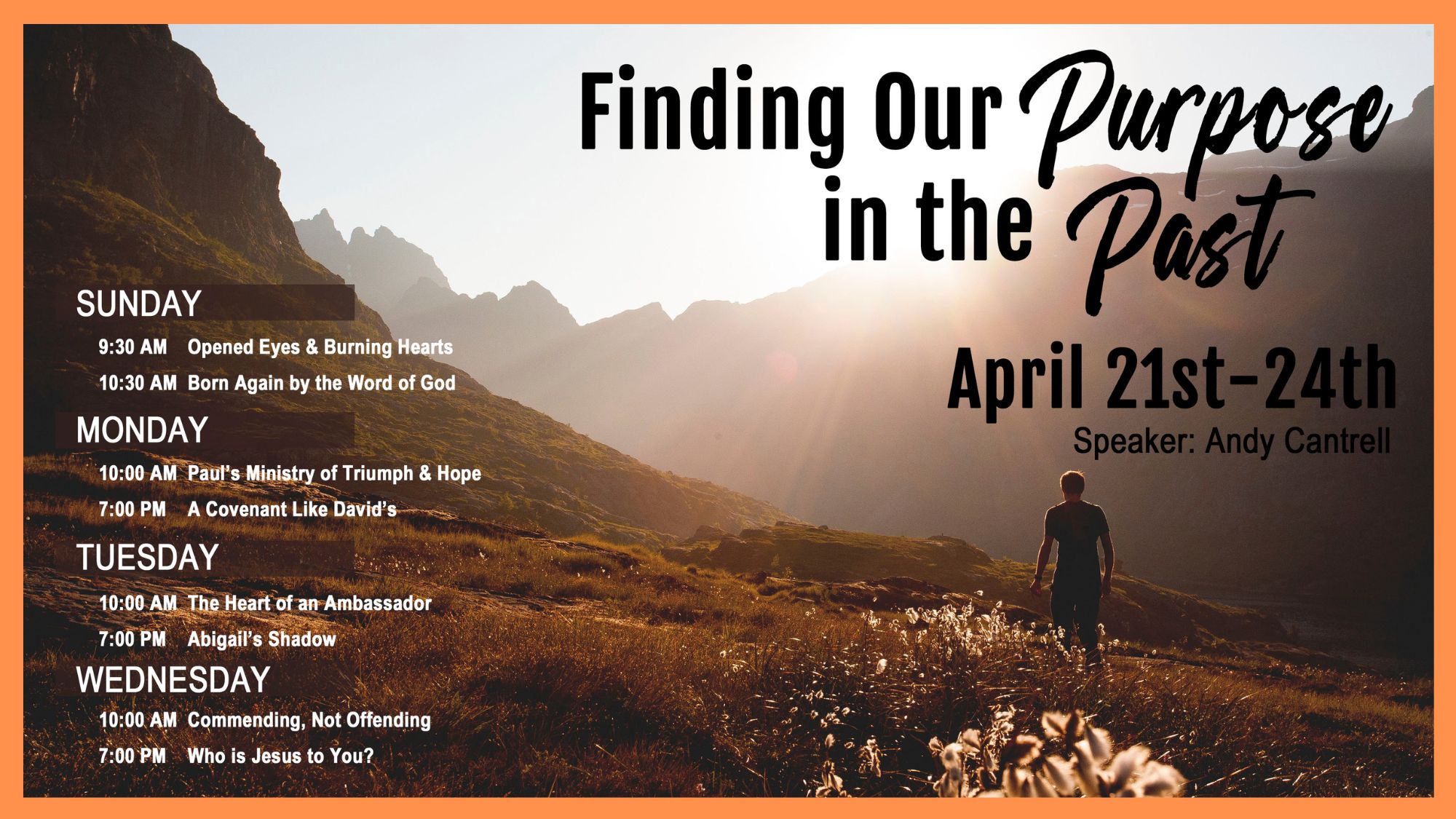 "Finding Our Purpose in the Past" - Who is Jesus to You?